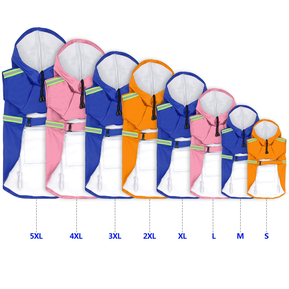 Reflective Raincoat Waterproof For Dogs